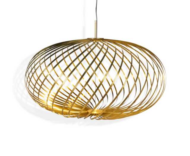 Spring Pendant Light Brass Medium