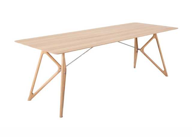Gazzda Tink Dining Table White Oiled Oak 160cm