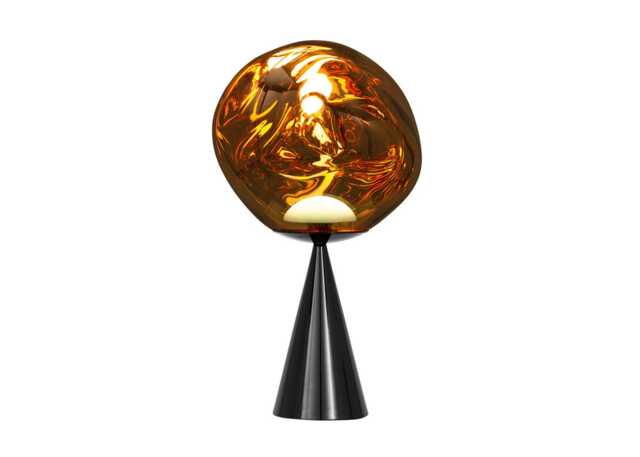 Tom Dixon Melt LED Cone Fat Table Lamp Gold