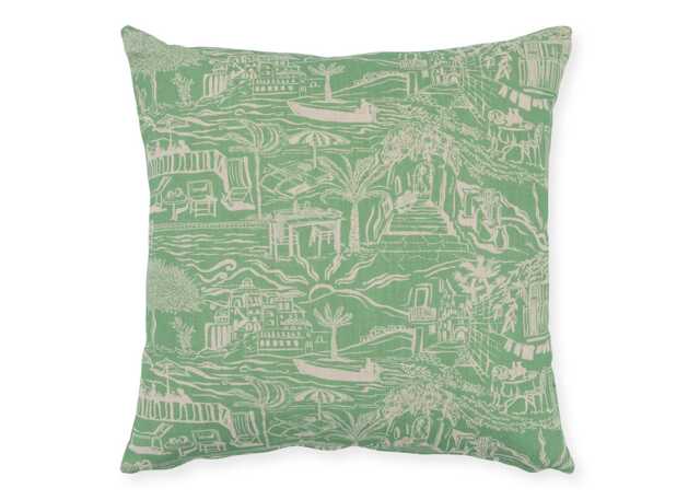 Heal's Charlotte Devereux Mediterranean Sun Cushion 43 x 43cm