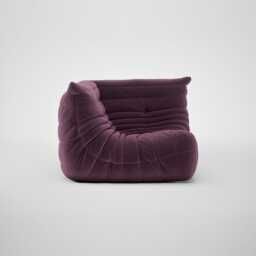 Ligne Roset Togo Corner Seat Alcantara Aubergine