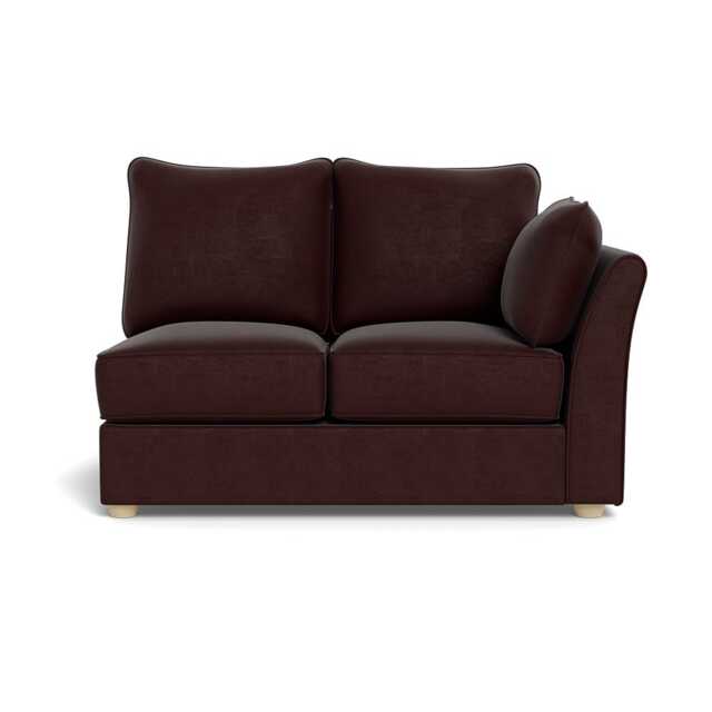 Heal's Tailor Double Unit Right Hand Facing Smart Luxe Velvet Acorn Natural Beech Feet
