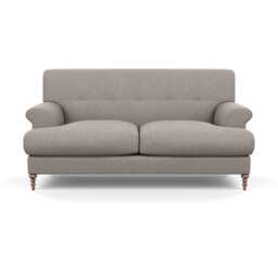 Scp Oscar 2 Seater Informal Sofa Broad Weave Pebble Walnut Feet