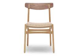 Carl Hansen & Son CH23 Chair Oak Frame & Walnut Backrest