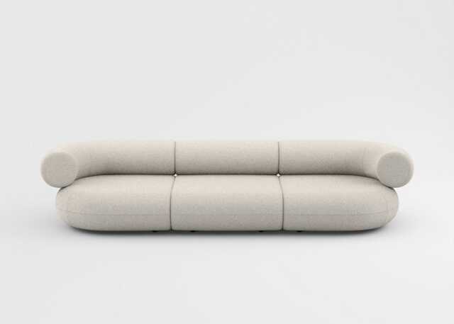 Tom Dixon Fat 3 seater Sofa in Hallingdal fabric bright