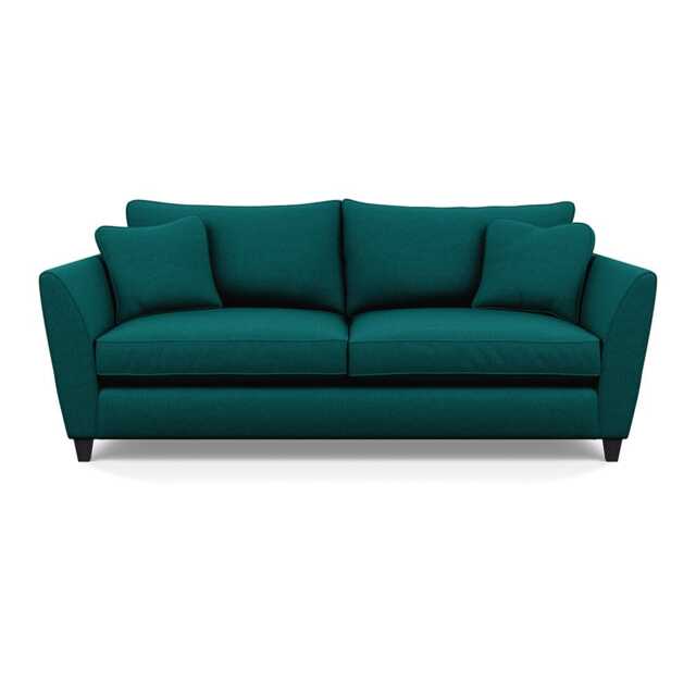 Heal's Torino 4 Seater Sofa Brushed Cotton Pine Black Feet