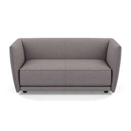 Heal's Valley 2 Seater Sofa Loop Boucle Granite Walnut Stain Feet