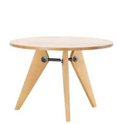 Vitra Guéridon 2-4 Seater Table Natural Solid Oak - thumbnail 2