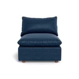 Heal's Astrid Single Unit Capelo Linen-Cotton Inkspot Walnut Stained Beech Feet