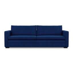 Heal's Palermo 5 Seater Sofa St Moritz Wool Blue 150 Black Feet