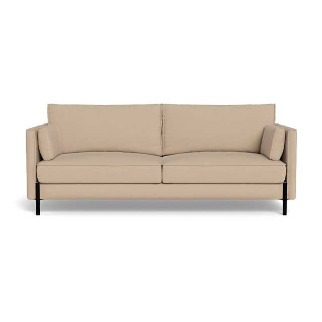Heal's Tortona 3 Seater Sofa Capelo Linen-Cotton Bamboo Black Feet - image 1