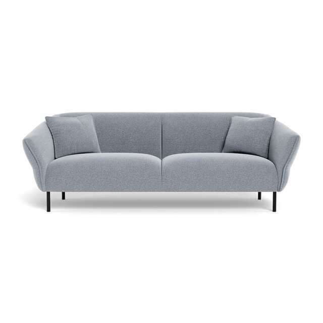 Heal's Alto 4 Seater Sofa Boucle Steel Black Feet - image 1