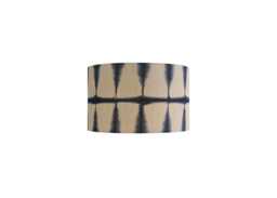 Shropshire Shades Shibori Lampshade Indigo Linen 33 x 20cm