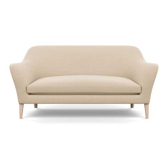 Heal's Wallis 3 Seater Sofa Brushed Cotton Oat Natural Feet