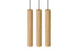 Umage Chimes LED 3 Cluster Chandelier Natural Oak