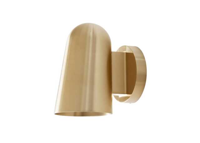 &Tradition Solid Wall Light Brass IP65