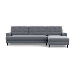 Heal's Mistral Right Hand Facing Corner Sofa Textured Boucle Steel Black Feet