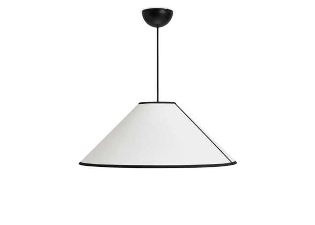 HAY Ava Cone Pendant White/Black Large