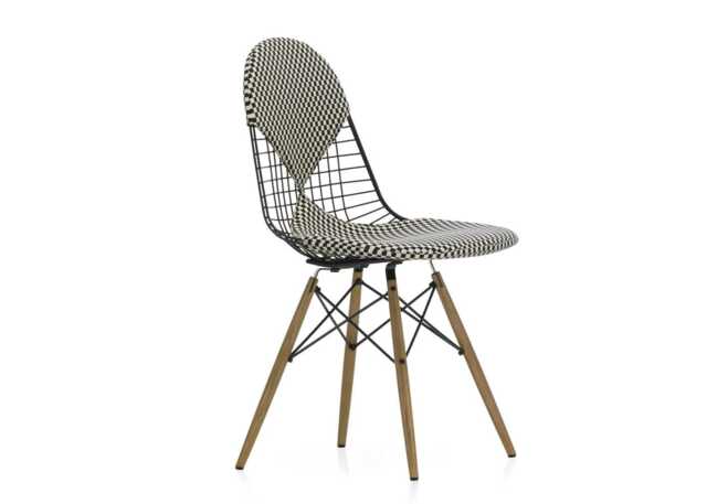 Vitra Eames DKW 2 Wire Chair Hopsak F200 Checker Bikini - image 1