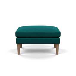 Heal's Wallis Ottoman Brushed Cotton Pine Natural Feet