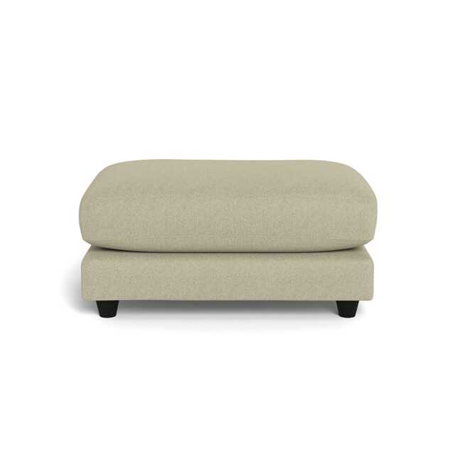 Heal's Snooze Footstool Cotton Grain Black Feet