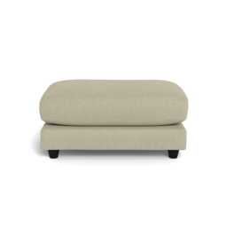 Heal's Snooze Footstool Cotton Grain Black Feet