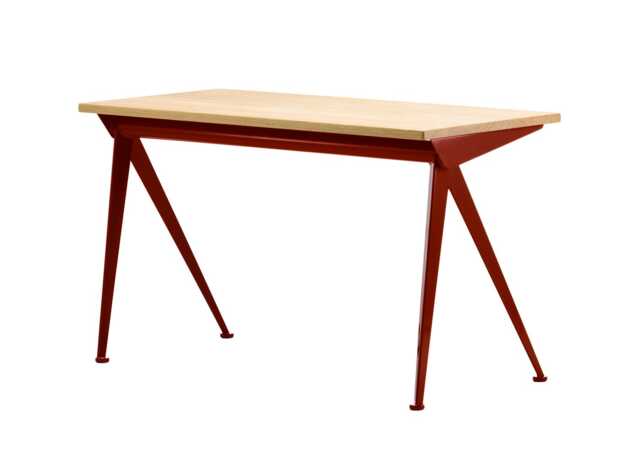 Vitra Compas Direction Desk, Red Base
