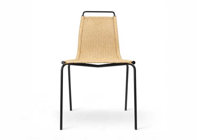 Carl Hansen & Son PK1 Chair Black Frame Natural Paper Cord