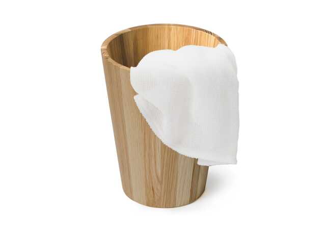 Wireworks Mezza Round Bin Natural Oak
