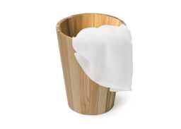 Wireworks Mezza Round Bin Natural Oak