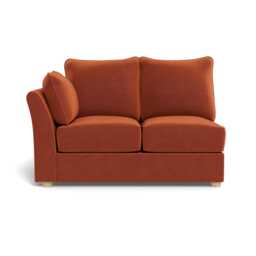 Heal's Tailor Double Unit LHF Cotton Velvet Russet Natural Feet