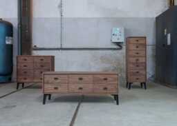 De La Espada McQueen 8 Drawer Chest Walnut - thumbnail 2
