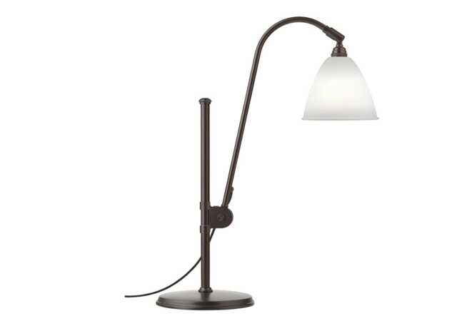 Gubi Bestlite BL1 Table Lamp Black Brass Bone China Shade