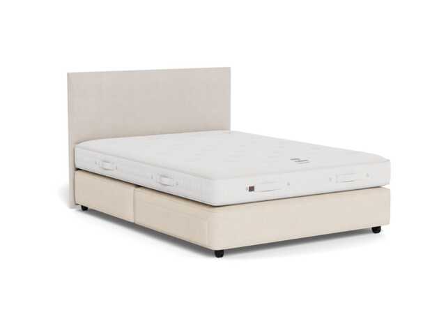 Vispring Elite Medium Tension Divan King Tk590 Chain Weave Fawn 750 Castors 2 Footend Drawers