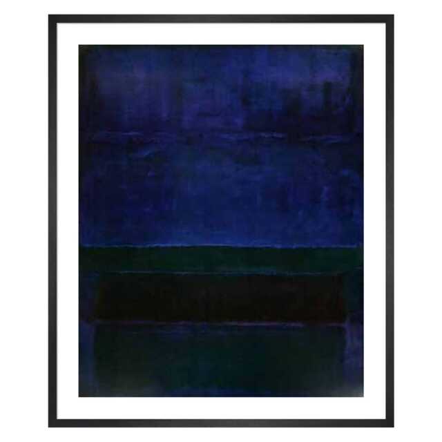 KING & MCGAW Blue Green & Brown by Mark Rothko Framed Print - image 1