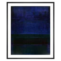 KING & MCGAW Blue Green & Brown by Mark Rothko Framed Print