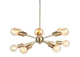 Heal's Mega Junction Chandelier 12 Light Brass - thumbnail 1