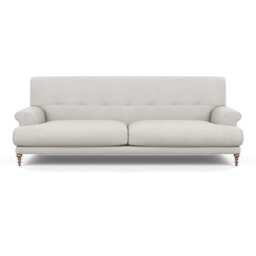 Scp Oscar 3 Seater Informal Sofa Capelo Linen-Cotton Sea Salt Walnut Feet