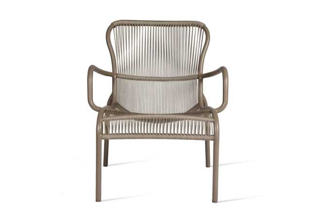 Vincent Sheppard Loop Outdoor Lounge Chair Rope Taupe
