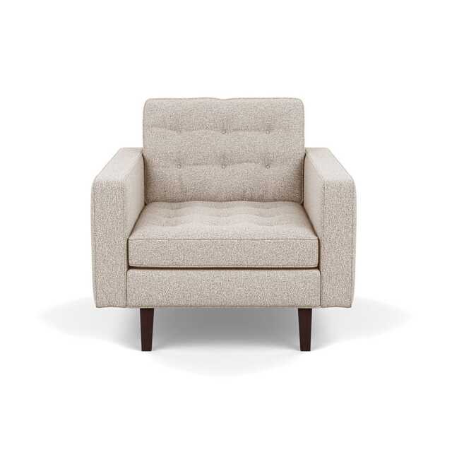 Heal's Hepburn Armchair Loop Boucle Taupe Black