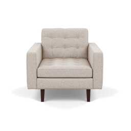 Heal's Hepburn Armchair Loop Boucle Taupe Black