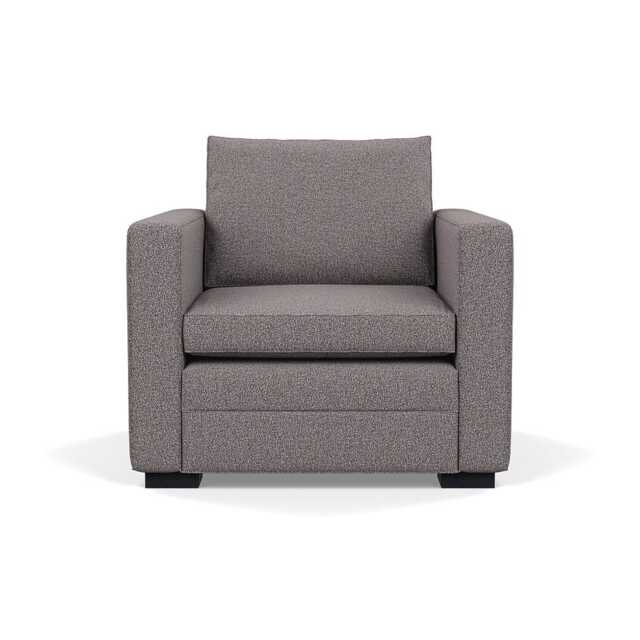Heal's Palermo Armchair Loop Boucle Granite Black Feet - image 1
