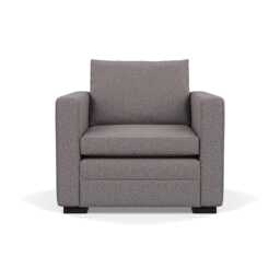 Heal's Palermo Armchair Loop Boucle Granite Black Feet