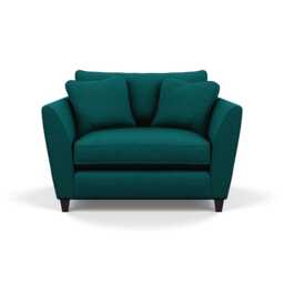 Heal's Torino Loveseat Brushed Cotton Pine Black Feet