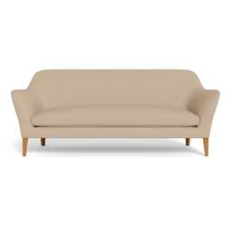 Heal's Wallis 4 Seater Sofa Capelo Linen-Cotton Bamboo Stained Oak Feet