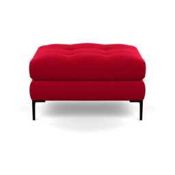 Heal's Eton Footstool Melton Wool Red Oxide Black Feet