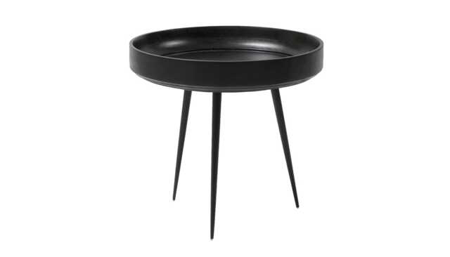 Mater Bowl Table Small Black Stained Mango Wood