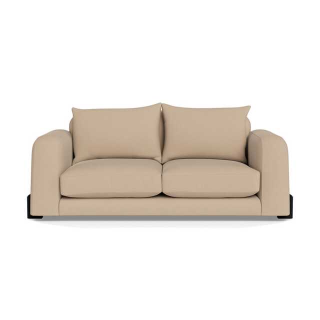 Heal's Nuvola 2 Seater Sofa Capelo Linen-Cotton Bamboo Black Beech Feet - image 1