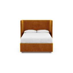 Heal's Monroe Headboard Double Smart Luxe Velvet Cognac