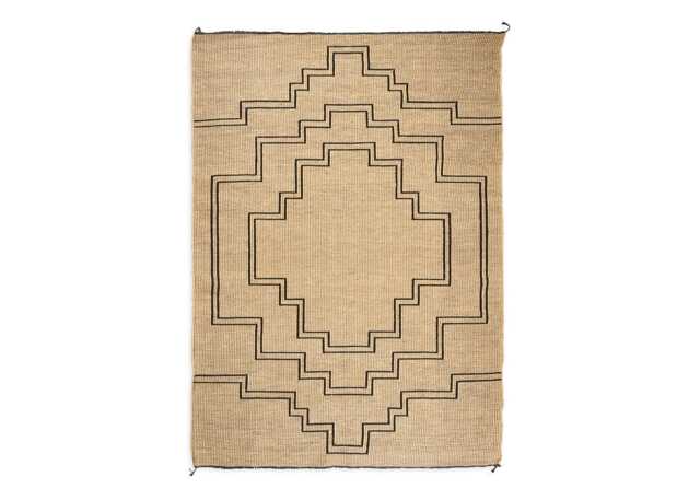Heal's + Linie Design Emene Rug Natural & Black 200 x 300cm